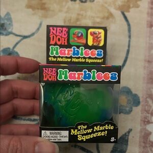 NeeDoh Marbleez Green and Blue Squeeze Toy